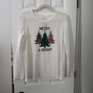 Maurices Christmas Ribbed Top size small NWT